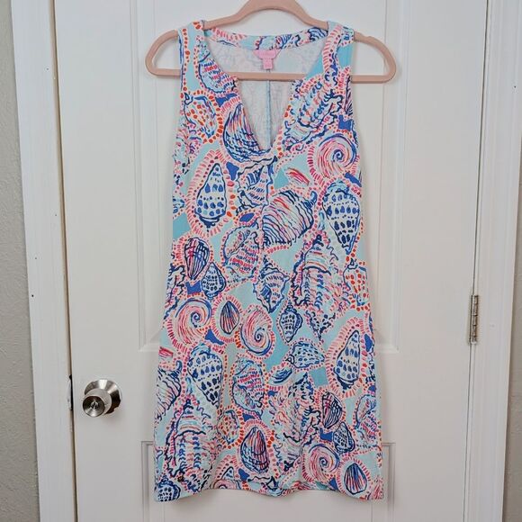 Lilly Pulitzer | Multicolor Seashell Shift Dress Size Small - Picture 1 of 11